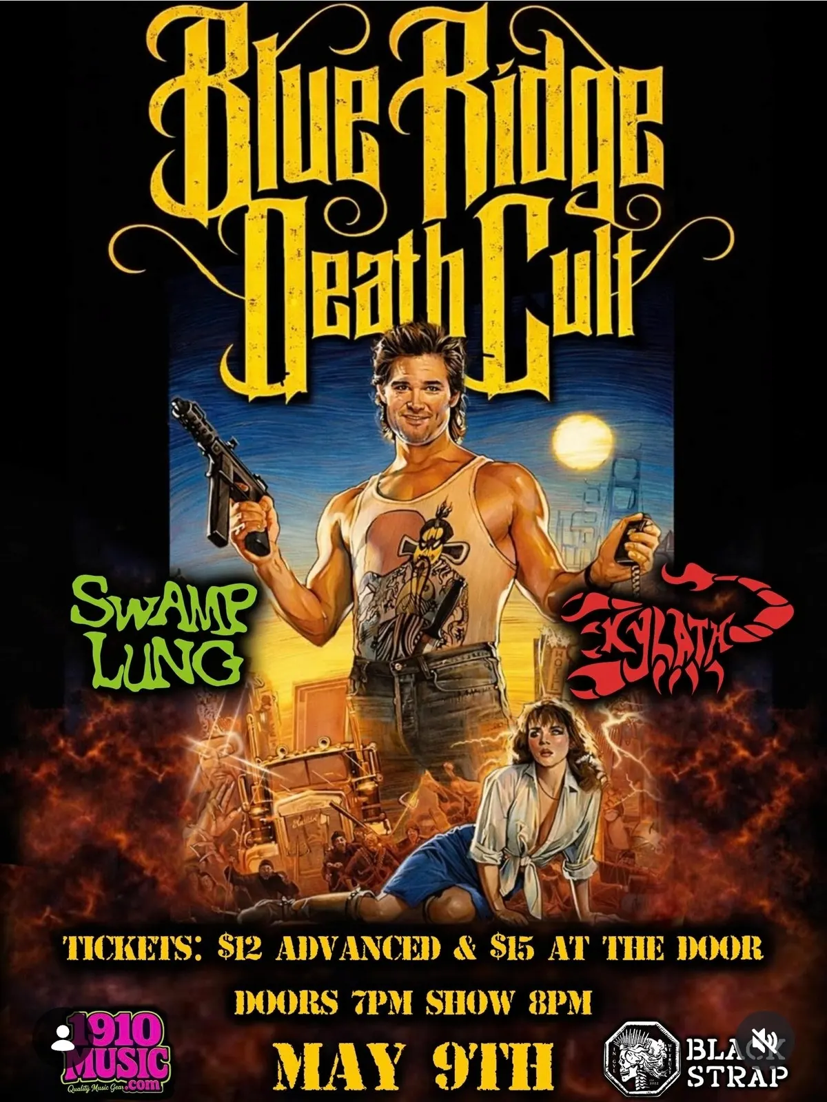 Blackstrap Rock Hall flyer — Swamplung MAY 09 2025