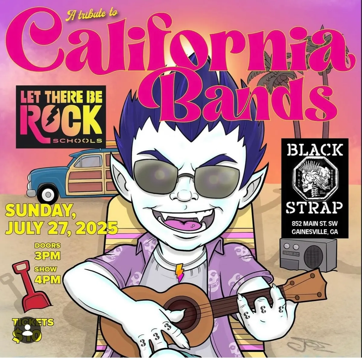 Blackstrap Rock Hall flyer — Swamplung JUL 27 2025