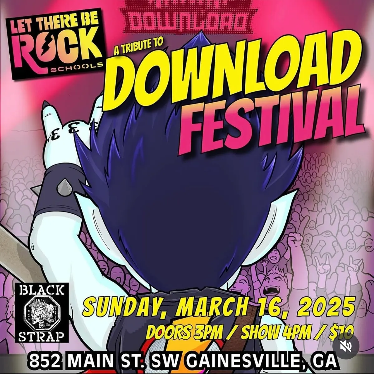 Blackstrap Rock Hall flyer — Swamplung MAR 16 2025