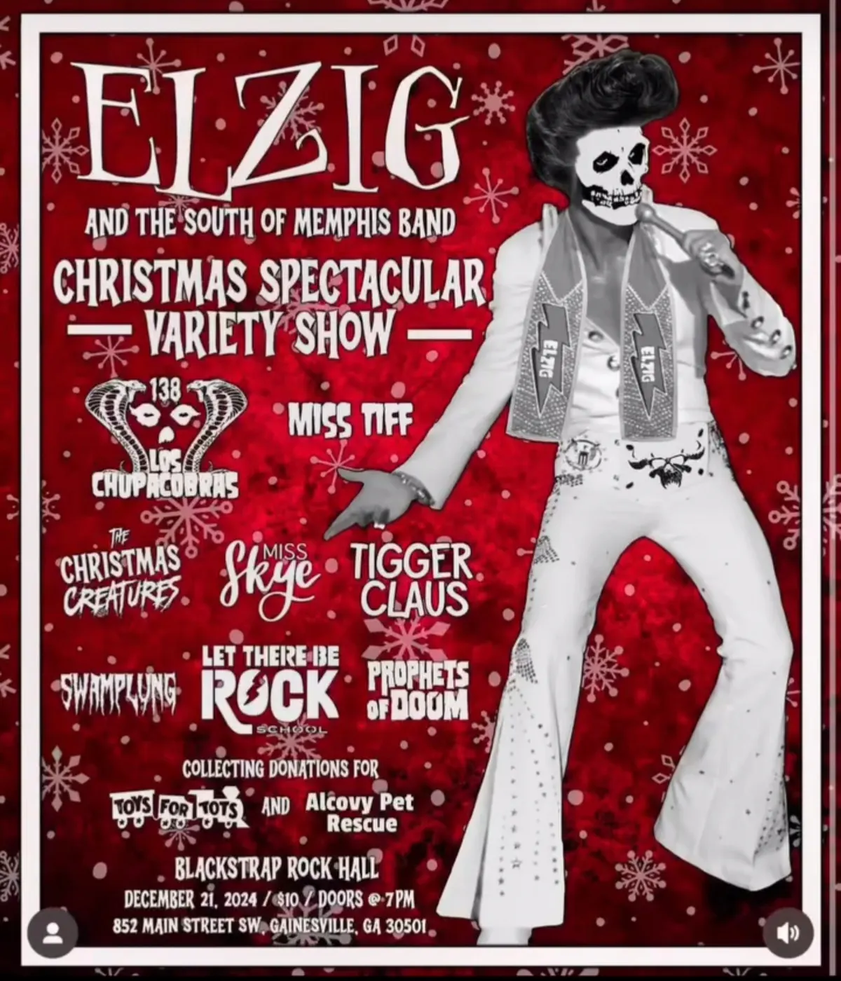Blackstrap Rock Hall flyer — Swamplung DEC 21 2024
