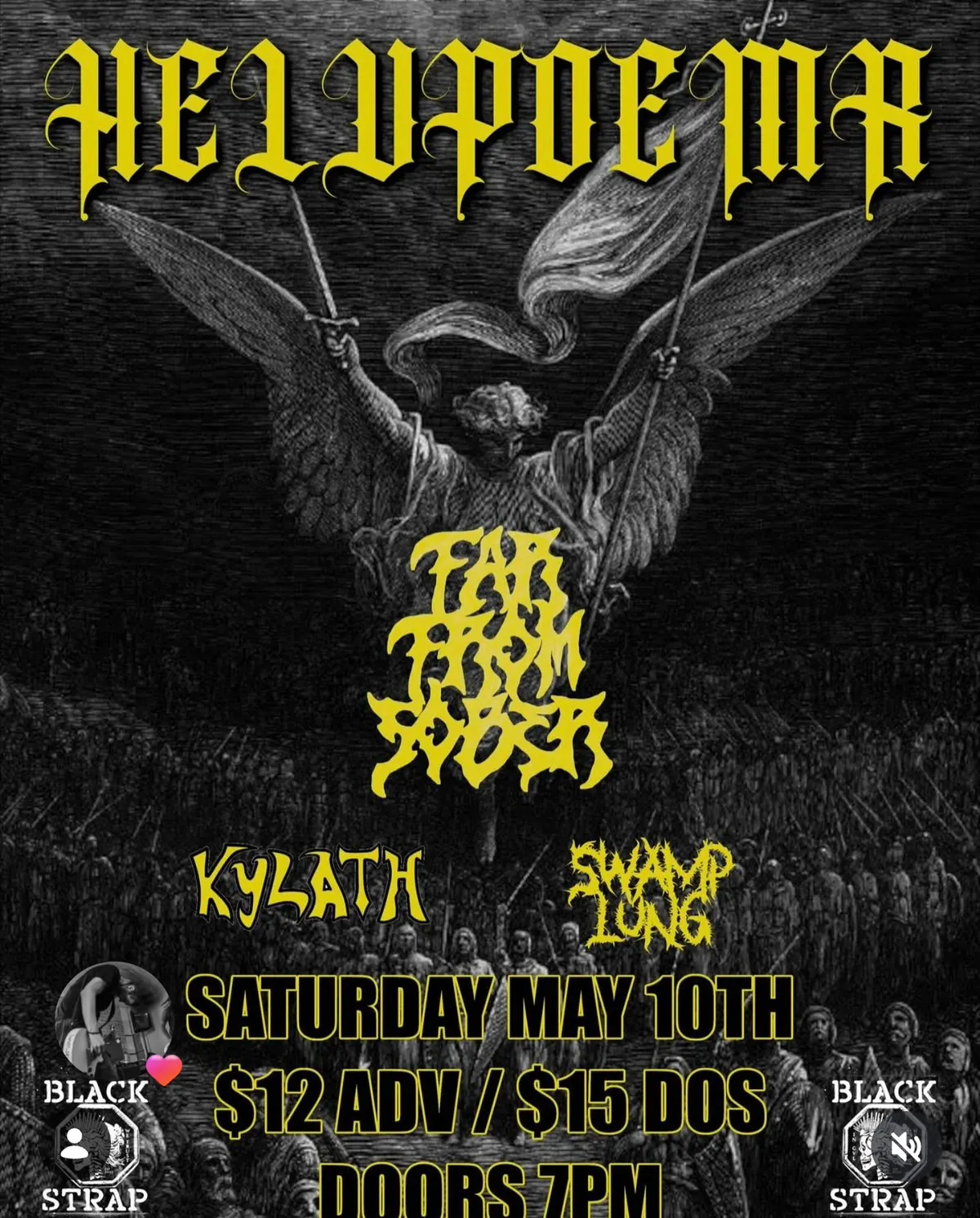 Blackstrap Rock Hall flyer — Swamplung MAY 10 2025