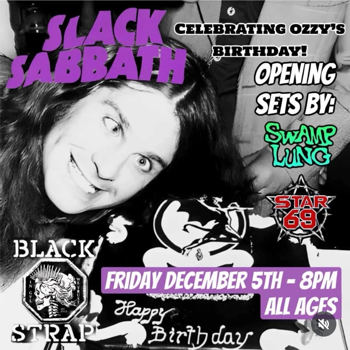 Blackstrap Rock Hall flyer — Swamplung DEC 05 2024