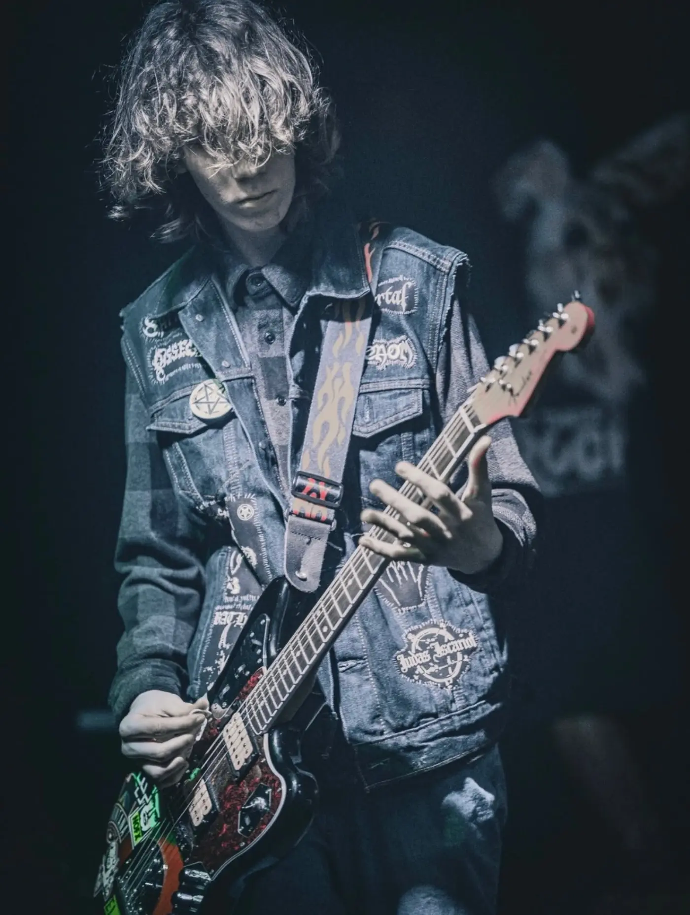 Swamplung live — denim vest shred